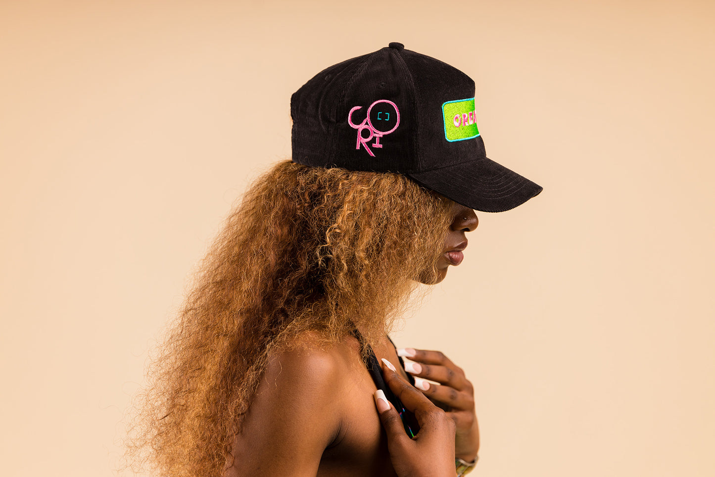 CREATED Black/Green/Pink Snapback