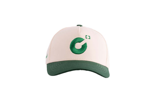 CREATED "C"  Off-White/Green Snapback